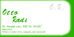 otto radi business card